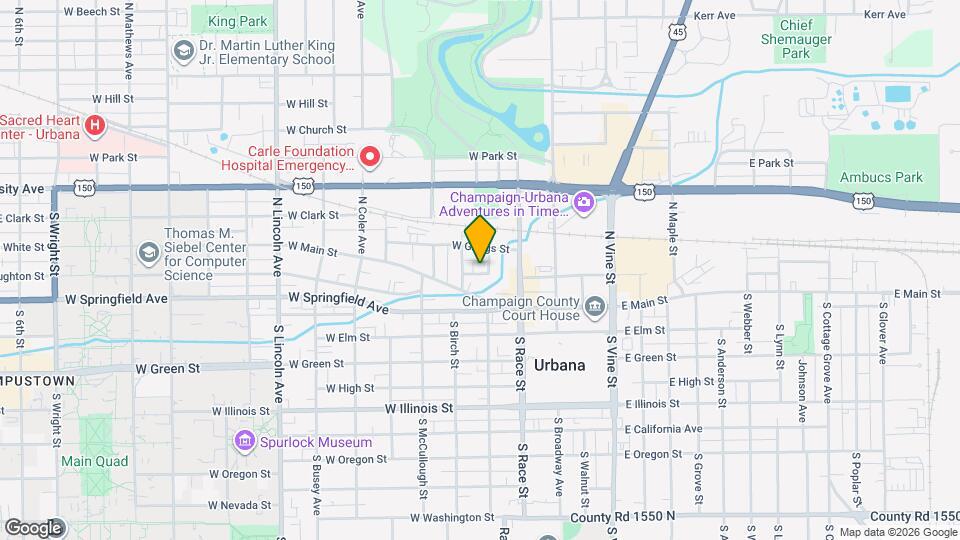 304 W Locust St Map and Location Details