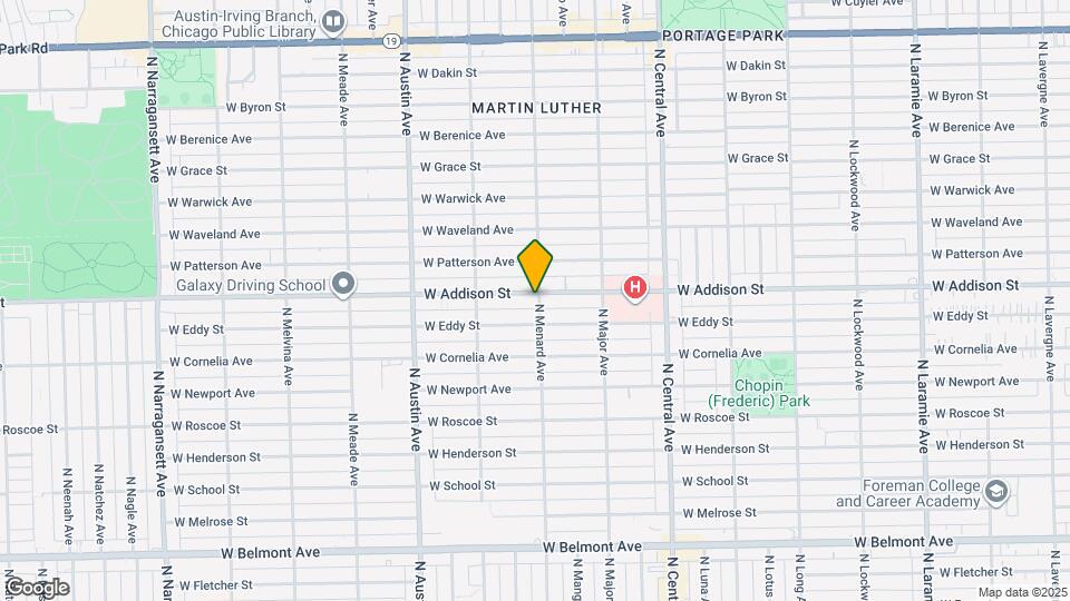 5801 W Addison St Map and Location Details