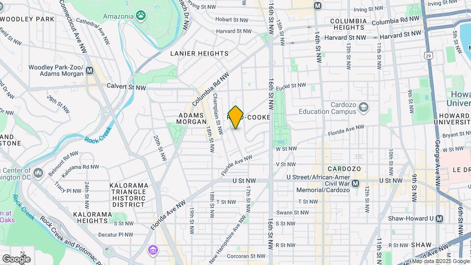 2309 Ontario Rd NW Mapa y Detalles de la Ubicación