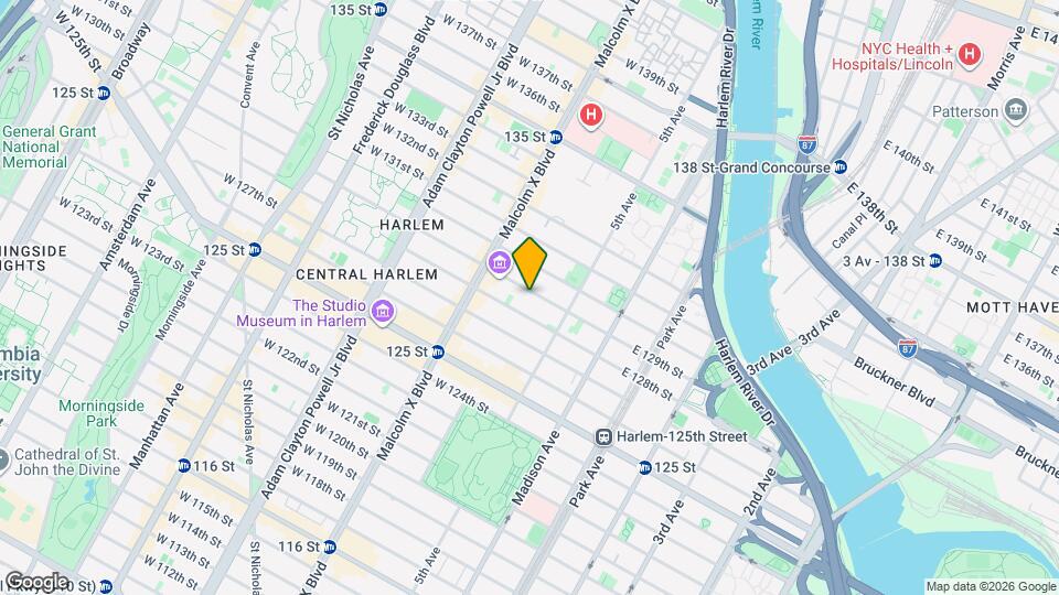 26 W 129th St Map and Location Details