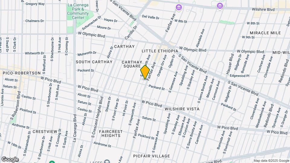 1175 S Fairfax Ave Map and Location Details