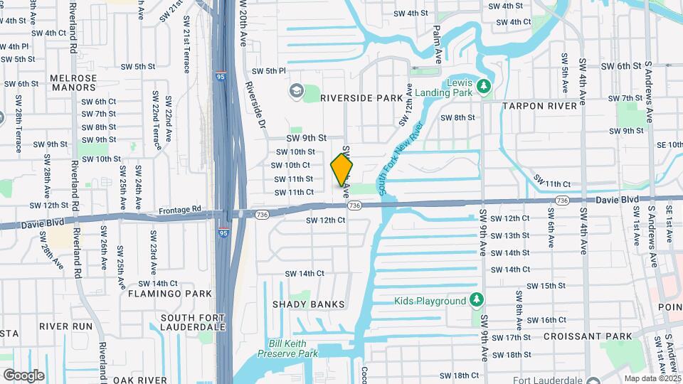 1117 SW 15th Ave Map and Location Details