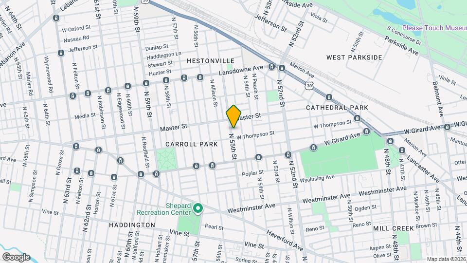 1319 N 55th St Map and Location Details