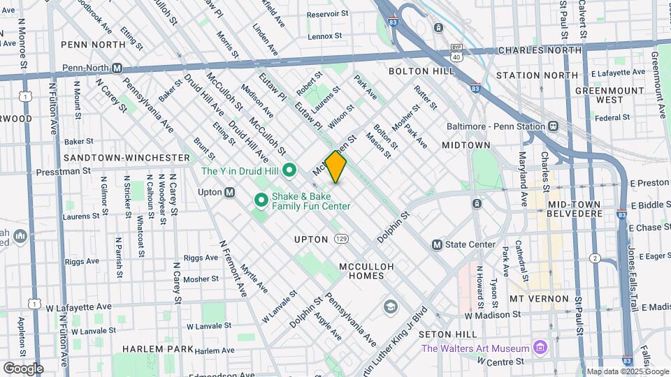 1428 Madison Ave-Unit -2 Map and Location Details