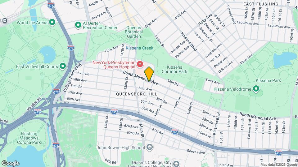 141-18 Booth Memorial Ave Map and Location Details