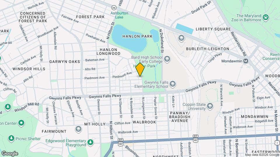 2600 N Longwood St Map and Location Details