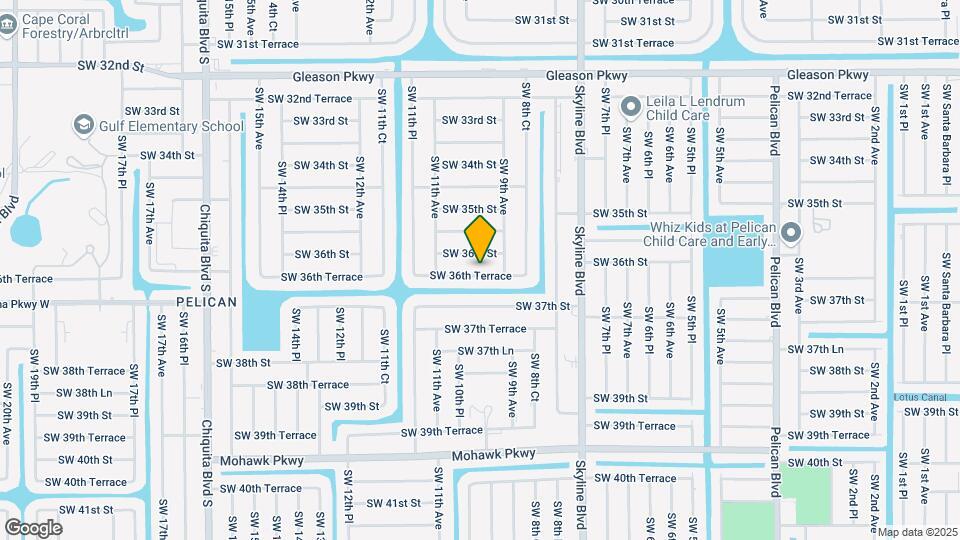 923 SW 36th Terrace Map and Location Details