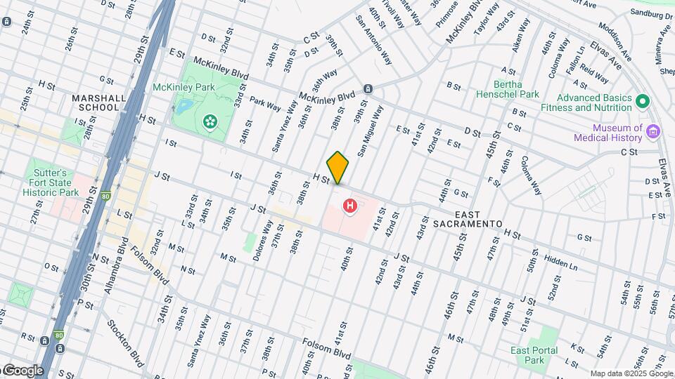 3900 H St Map and Location Details