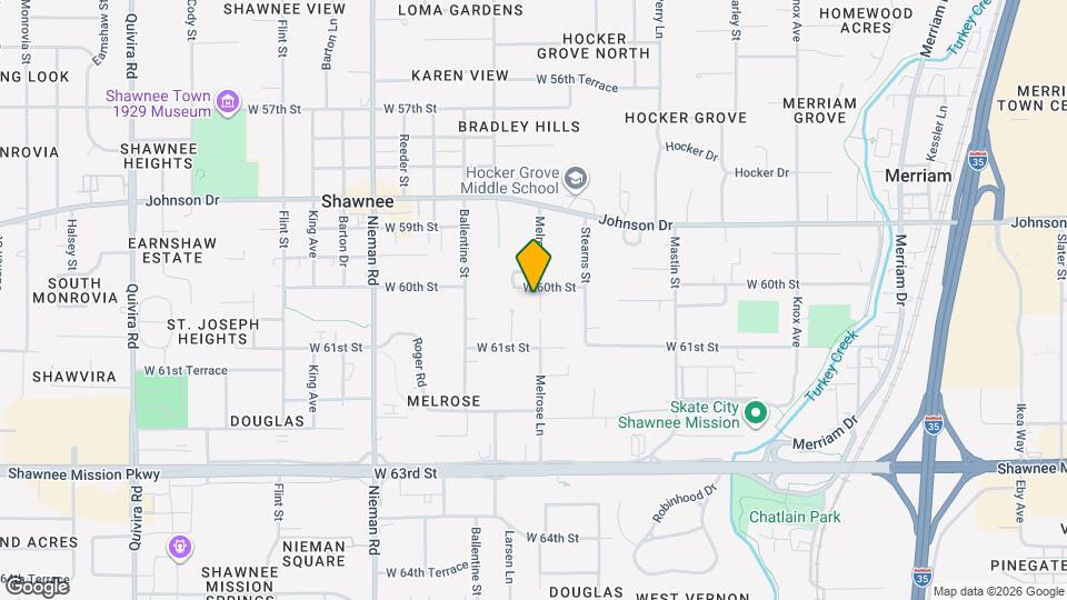 6008 Melrose Ln Map and Location Details