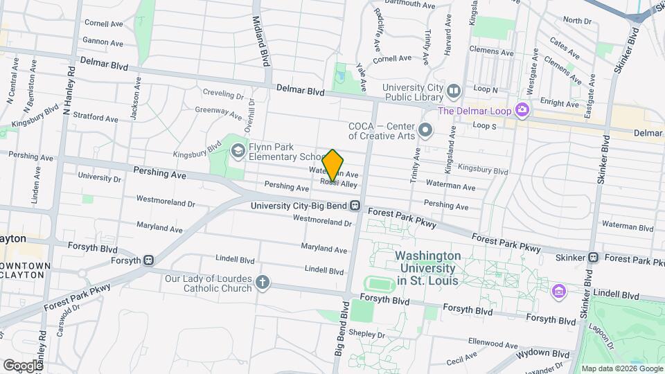 7045 Pershing Ave Map and Location Details