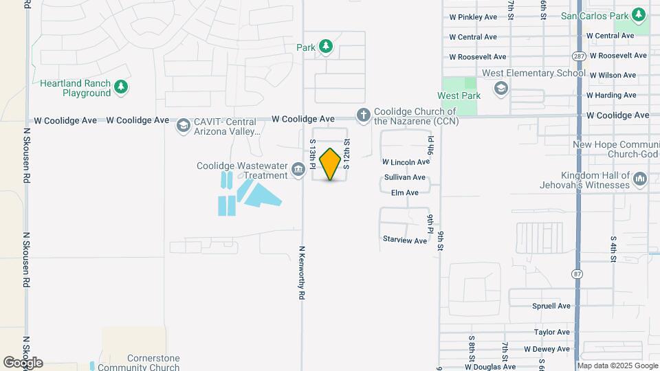 1211 W Elm Ave Map and Location Details