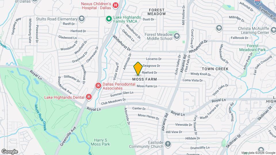 9141 Loma Vista Dr Map and Location Details