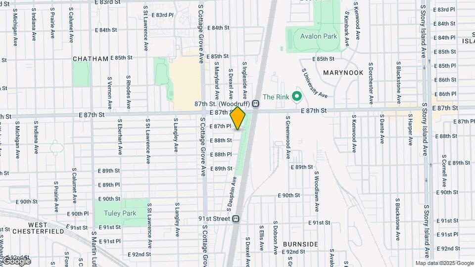 8746 S Dauphin Ave Map and Location Details