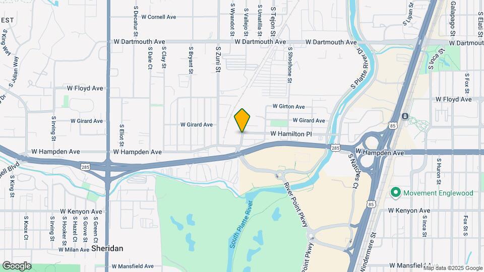 3415 S Canosa Ct Map and Location Details