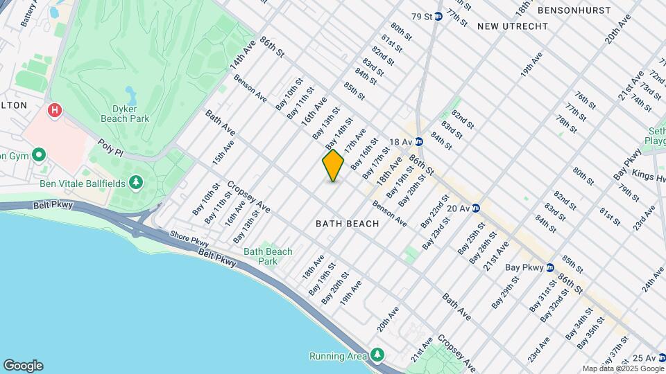 8732 Bay 16th St Map and Location Details