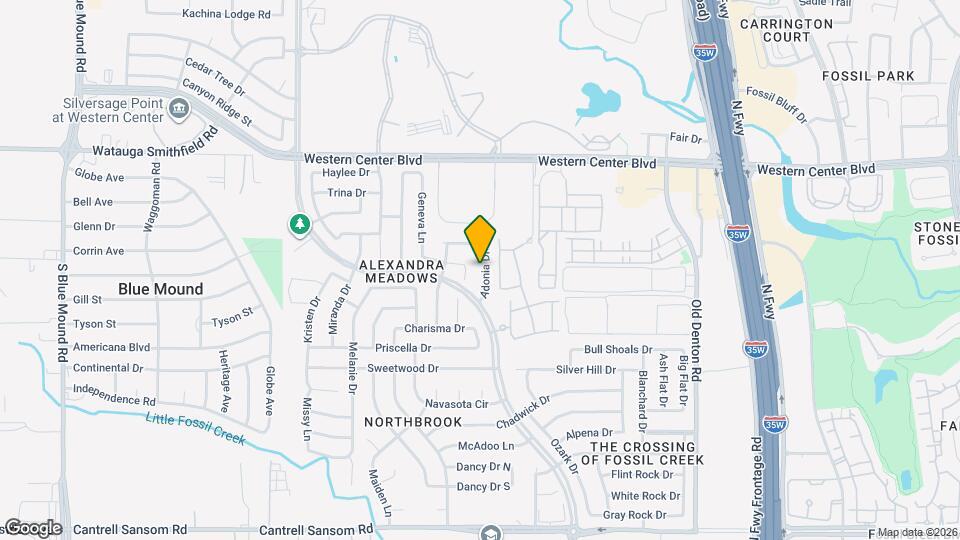 6241 Adonia Dr Map and Location Details