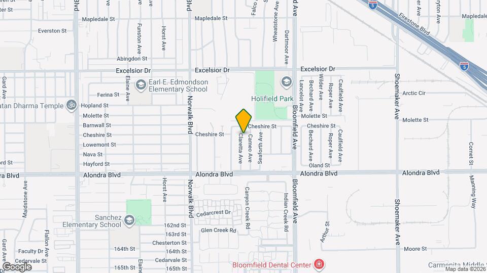 15522 Claretta Ave Map and Location Details
