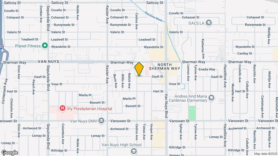 14654 Gault St Map and Location Details