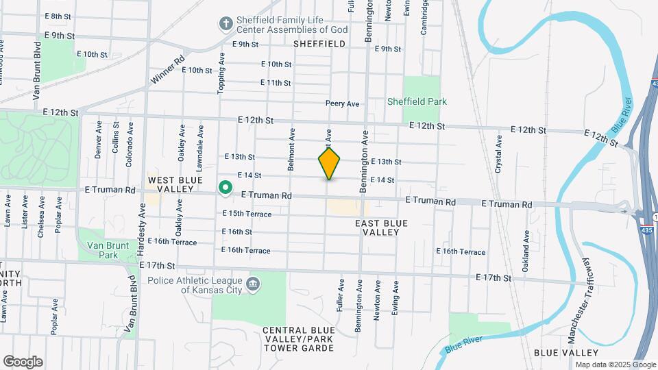 1407 Fremont Ave Map and Location Details