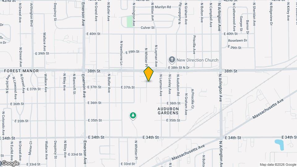 3705 N Whittier Pl Map and Location Details
