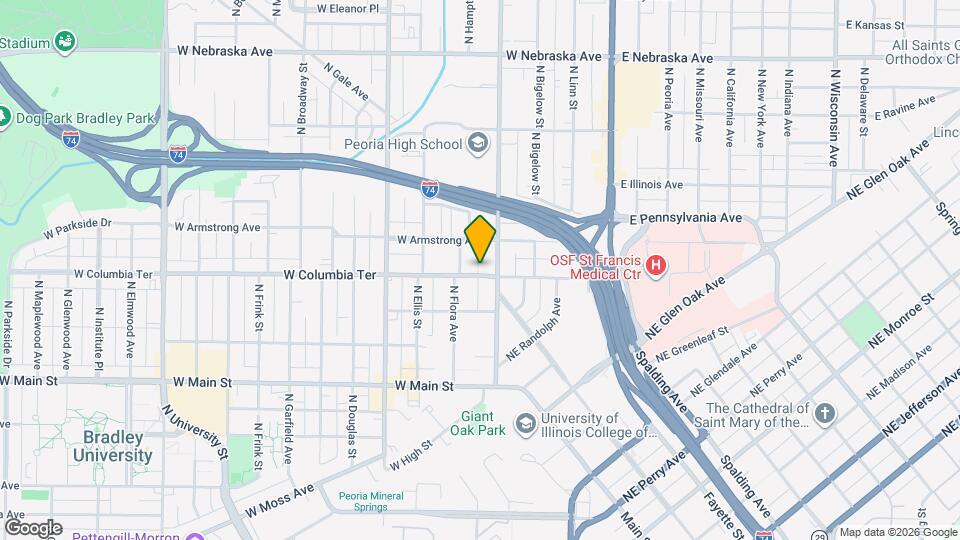 413 W Columbia Ter, Unit Studio Mapa y Detalles de la Ubicación