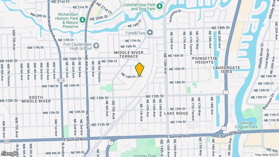 1424-1430 Holly Heights Dr Mapa y Detalles de la Ubicación
