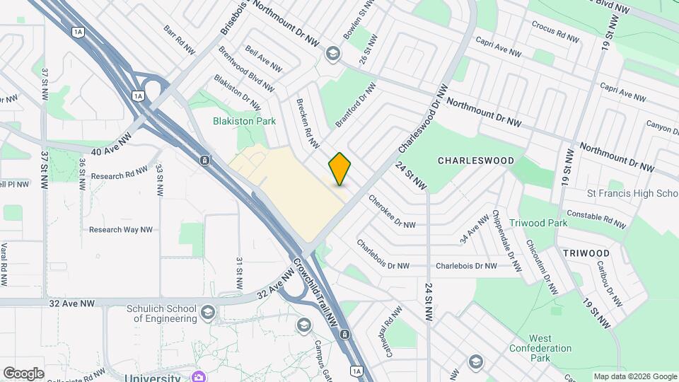 2712 Brentwood Blvd NW Map and Location Details