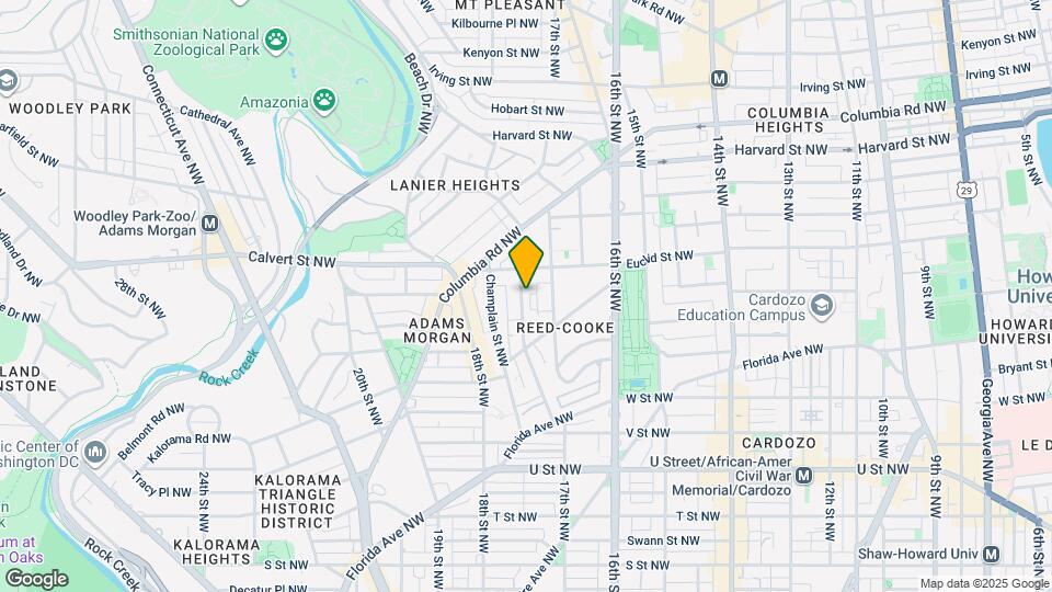 2425 Ontario Rd NW, Unit 2 Mapa y Detalles de la Ubicación