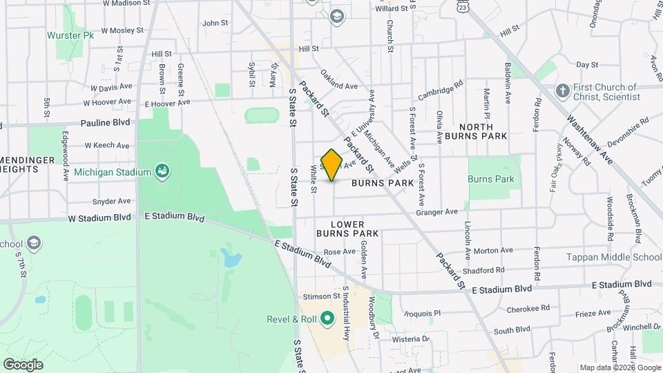 822 Dewey Ave Map and Location Details