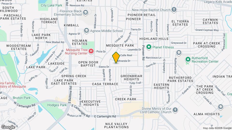717 Sierra Dr Mapa y Detalles de la Ubicación