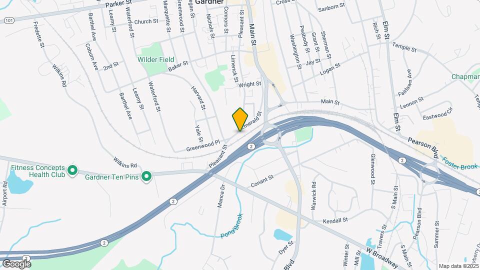 494 Pleasant St, Unit Pleasant St Map and Location Details