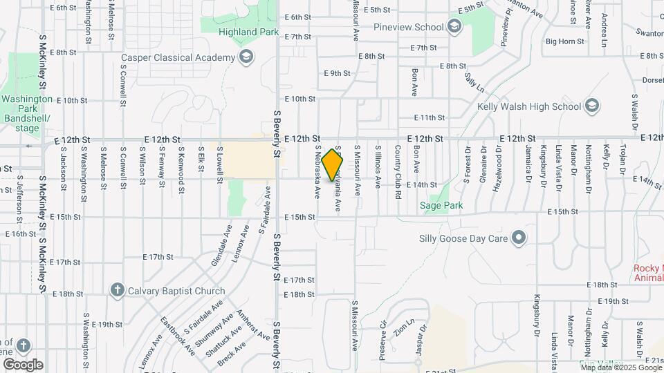 1420 S Pennsylvania Ave, Unit 1 Map and Location Details