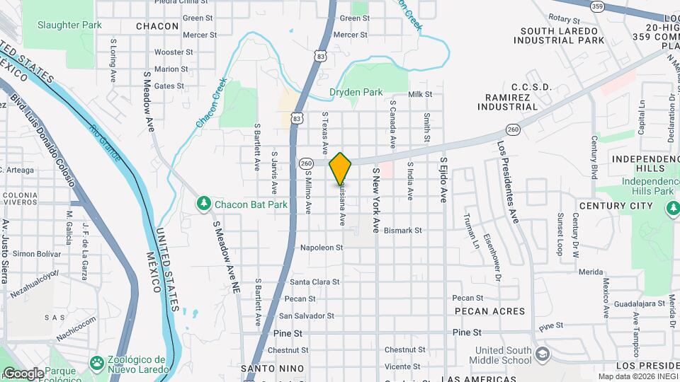2620 Barrios St Map and Location Details