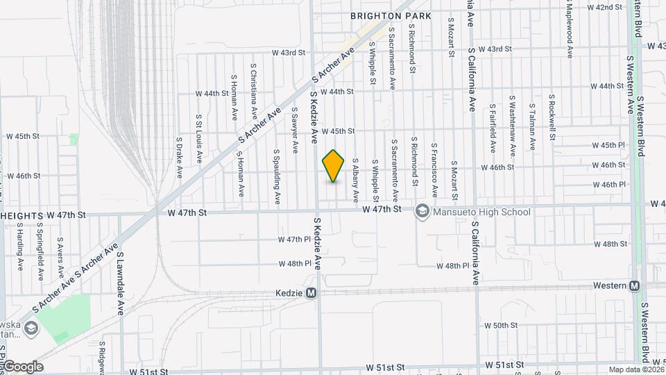 4622 S Troy St, Unit 1 Map and Location Details