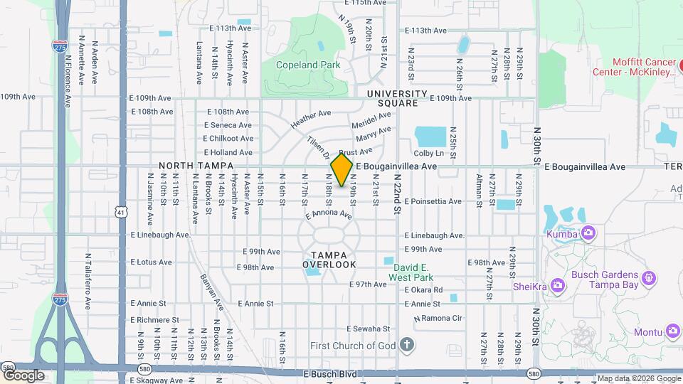 1810 E Poinsettia Ave Map and Location Details