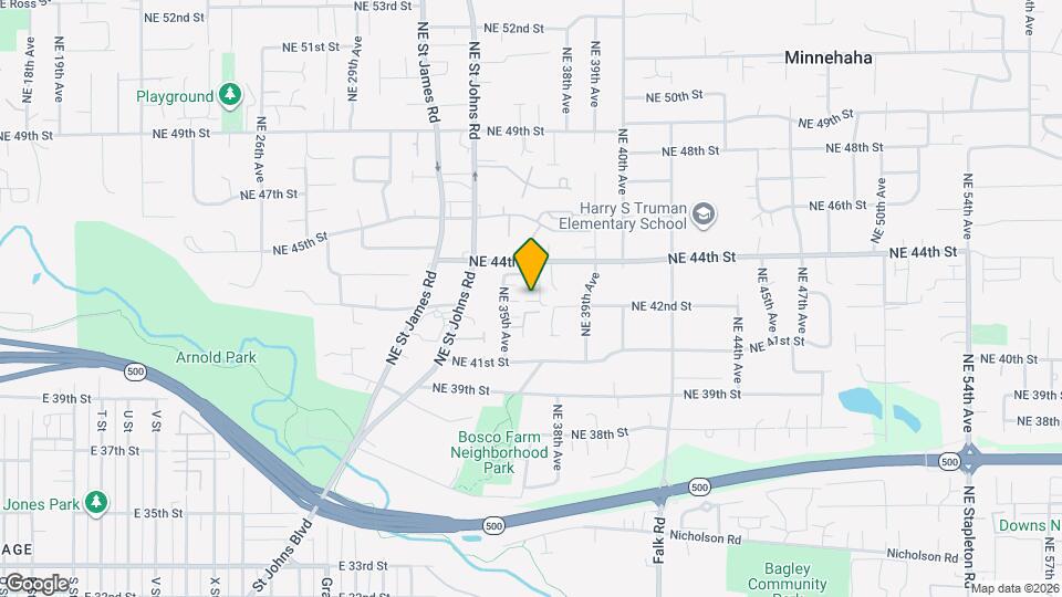 3608 NE 42nd St Map and Location Details