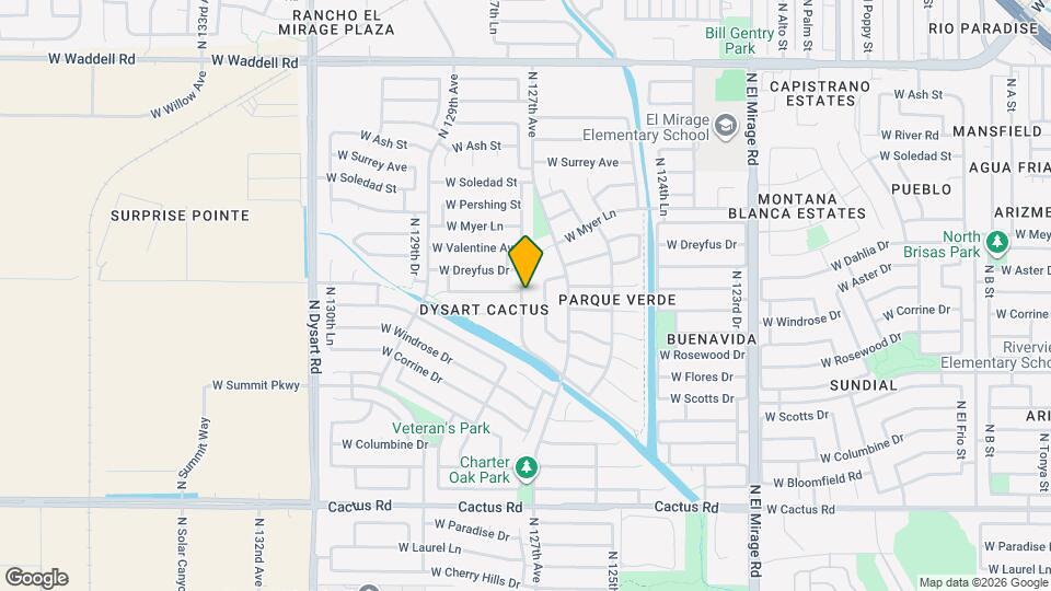 12921 N 127th Ln Mapa y Detalles de la Ubicación