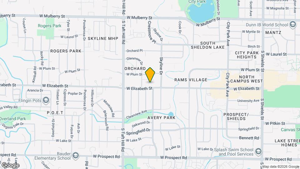 1920 W Elizabeth St Map and Location Details