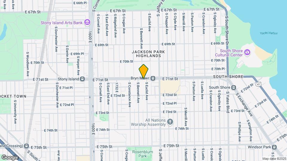 7106 S Euclid Ave Map and Location Details