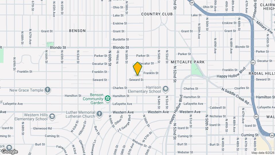 5610 Seward St Map and Location Details