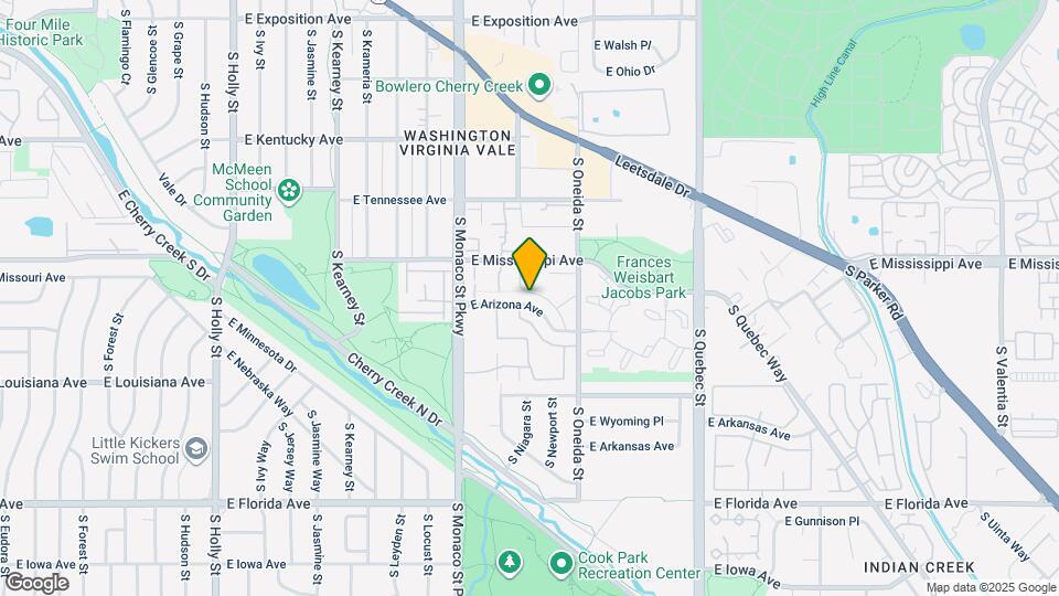 6785 E Arizona Ave, Unit B Map and Location Details