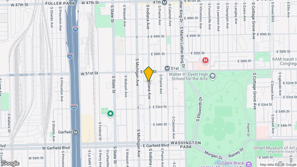 5148 S Indiana Ave, Unit G Map and Location Details