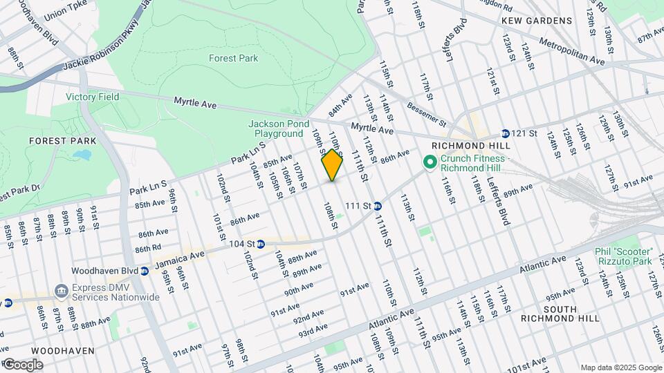86-10 109th St Mapa y Detalles de la Ubicación