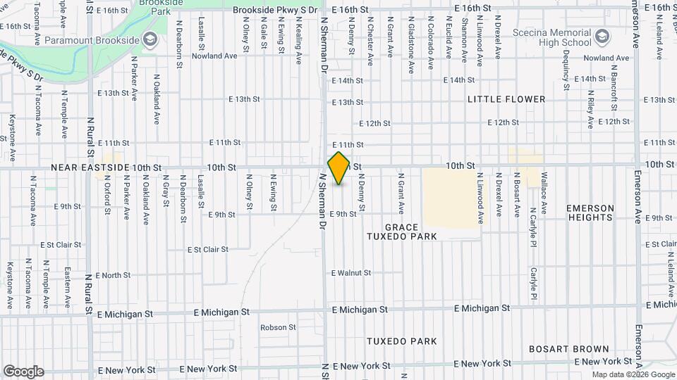 942 N Bradley Ave Mapa y Detalles de la Ubicación