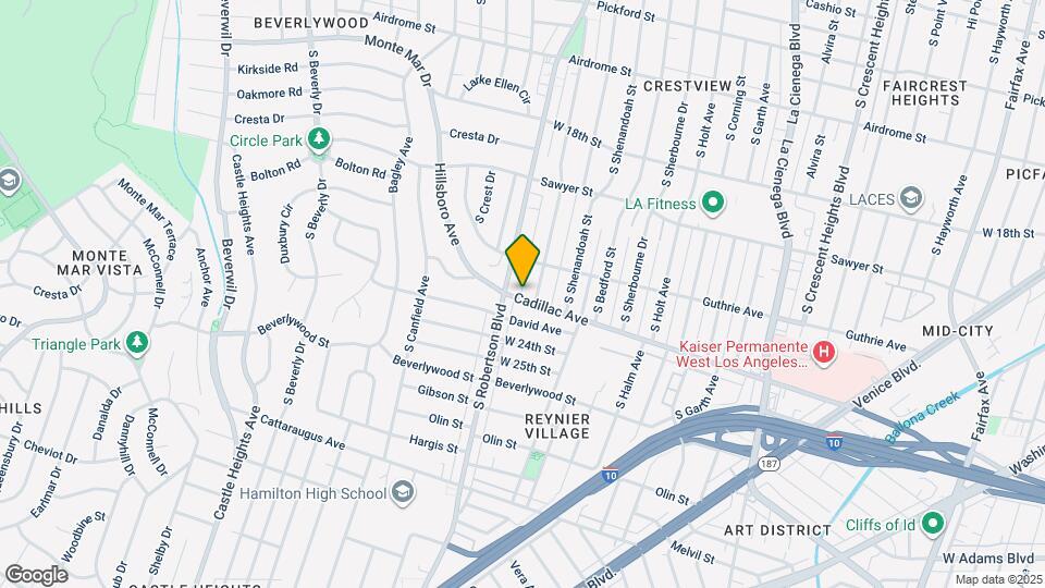 8961 Cadillac Ave Map and Location Details