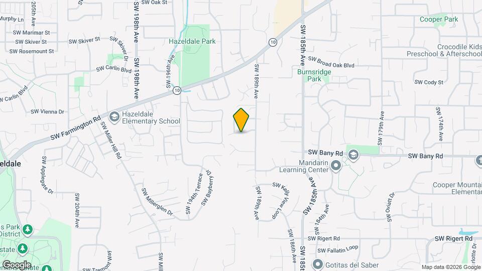 19000 SW Strickland Dr Mapa y Detalles de la Ubicación