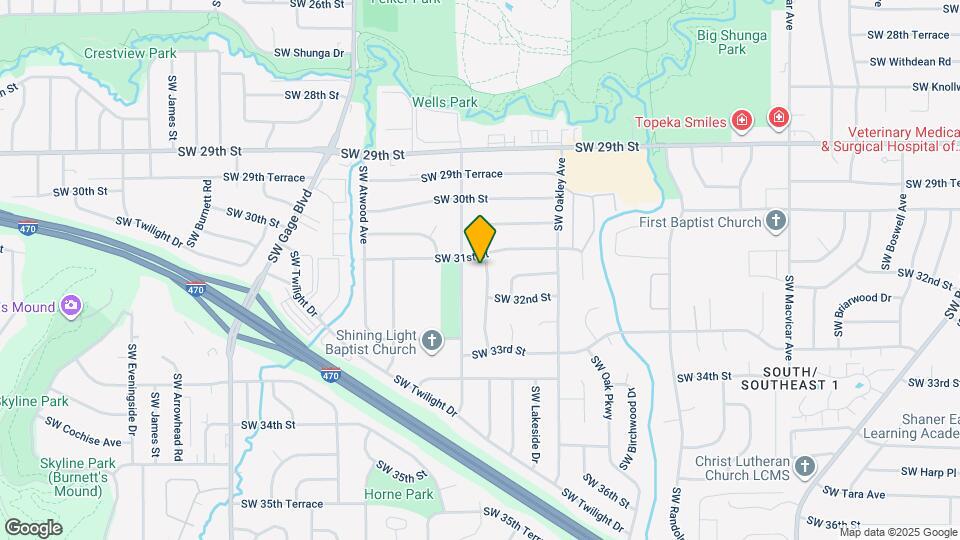 3107 SW Westwood Dr Map and Location Details