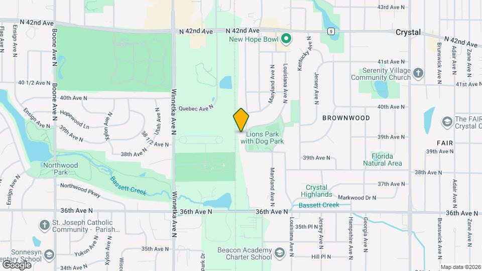 3833-3835 Oregon Ave N Map and Location Details