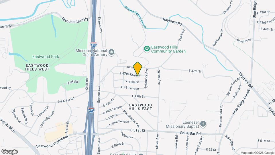 7819 E 47th Terrace Map and Location Details