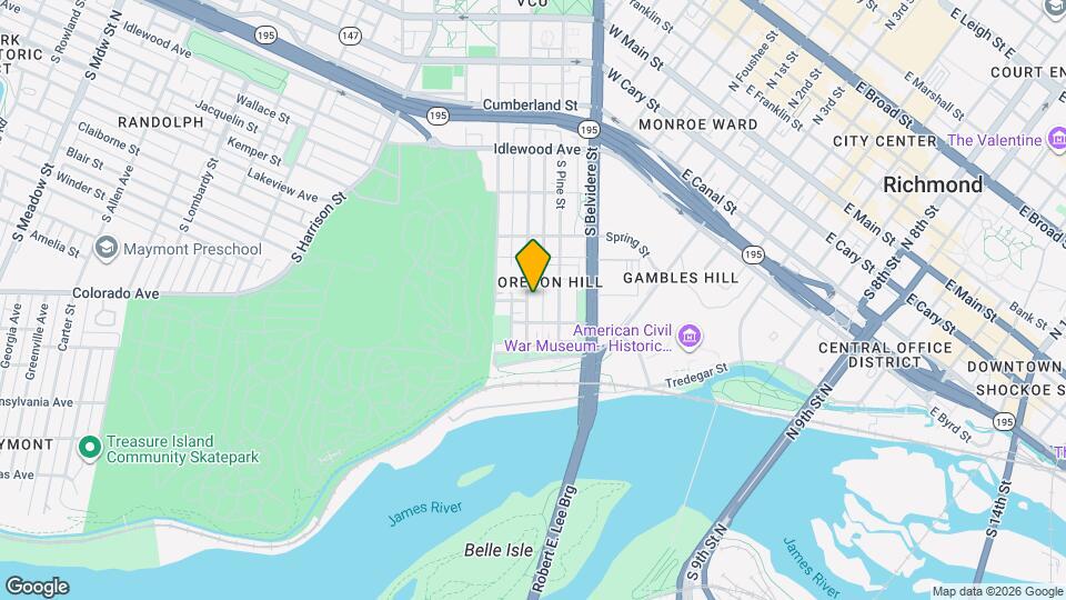 615 S Laurel St Map and Location Details